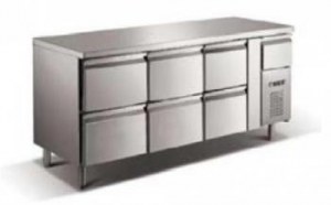 Counter, ventilated cooling,with upstand,Serie Eco