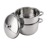 Royalty Line RL-C12L: Stainless Steel Stockpot and Steamer/ Couscous Pot - 12L