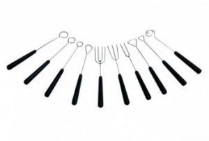 Set of 10 pcs dipping forks