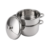 Royalty Line RL-C8L: Stainless Steel Stockpot and Steamer/ Couscous Pot - 8L