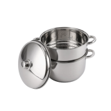 Royalty Line RL-C6L: Stainless Steel Stockpot, Steamer, and Couscous Pot - 6L